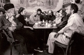 cafe trieste beat poets around table